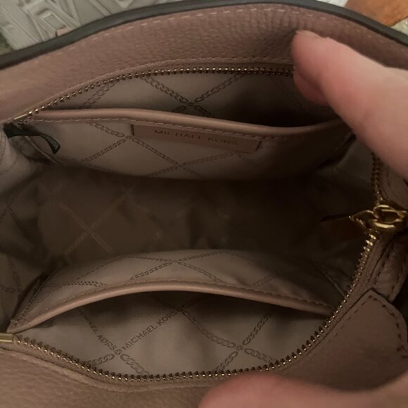 Michael Kors Kris Small Pebbled Leather Satchel - Picture 3 of 6